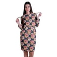 thumbnail image 1 of Moomaya Chandail à Capuchon à Manches Longues Imprimé, Robe T-Shirt en Jersey avec Poches, 1 of 6
