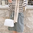 thumbnail image 5 of Bolso bandolera pequeño para mujer con monedero y correas gruesas múltiples para el hombro, 5 of 5