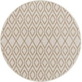 thumbnail image 2 of Jill Zarin Outdoor Collection Area Rug - Turks and Caicos (4' 1" Round Beige/Brown), 2 of 8