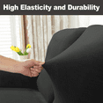 thumbnail image 7 of Northern Brothers Stretch Velvet 1-Seater Sofa Recliner Slipcover, a set of 4 Lazy Lounge Recliner Protective Covers,Black, 7 of 7