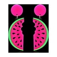 thumbnail image 2 of Grandest Birch Watermelon Dangle Earrings Party Summer Beach Jewelry Gift for Women Acrylic Gold, 2 of 6