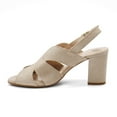 thumbnail image 2 of Eric Michael Women's Lark Slingback Dress Sandal, Kid Suede \ Beige,8 M US, 2 of 6