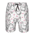 thumbnail image 4 of Naloa Alpacas and Hearts Men's Beach Shorts, Surfing shorts, Swim trunks, Quick Dry Swim Trunks for Surfing Beach Fun - X-Large, 4 of 9