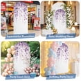 thumbnail image 6 of Purple Eucalyptus Arch Backdrop Cover, Spandex Fitted Wedding Arch Cover, Spring Botanical Plant Aesthetic Round Top Stand Covers for Birthday Ceremony Bridal Shower Party Decor 4x1.65 Ft, 6 of 9