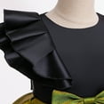 thumbnail image 4 of Flower Girls Bow Princess Dress Sequins Birthday Party Prom Gown, Size 3-4, 4 of 6
