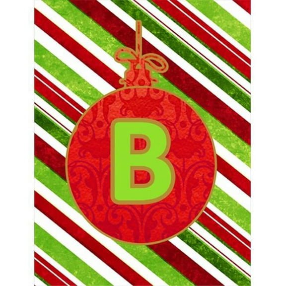 28 x 40 In. Christmas Ornament Holiday Letter B Monogram Initial Flag, House Size