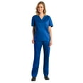 thumbnail image 1 of Maevn Red Panda Unisex V-Neck Scrub Top & Unisex Basic Scrub Pant Set, 1 of 2