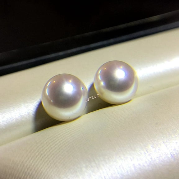 Japanese Akoya Pearl ear stud earrings 18K Solid Gold 5.6-6mm 7-7.5mm