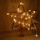 thumbnail image 5 of Estrella de Corona del Árbol de Navidad | Decoración de estrellas de cinco puntas de hierro con luces cálidas incorporadas | Marco metálico gris | 11,81x9,84 pulgadas | Adorno colgante reutilizable, 5 of 6
