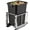 304 Steel Single Bucket, variant on Panapinka Heavy Duty Pull Out Trash Can, 304 Stainless Steel Bins, Soft Close Slides, Under Sink Cabinet Organizer
