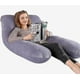 thumbnail image 2 of Almohada para el embarazo en forma de U, almohada de cuerpo completo para dormir de maternidad con cubierta desprendible, 2 of 5