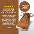 thumbnail image 2 of The Original Stretchlace | Elastic Shoe Laces | Round Stretch Shoelaces | Light Brown, 30 in (77 cm), 2 of 7