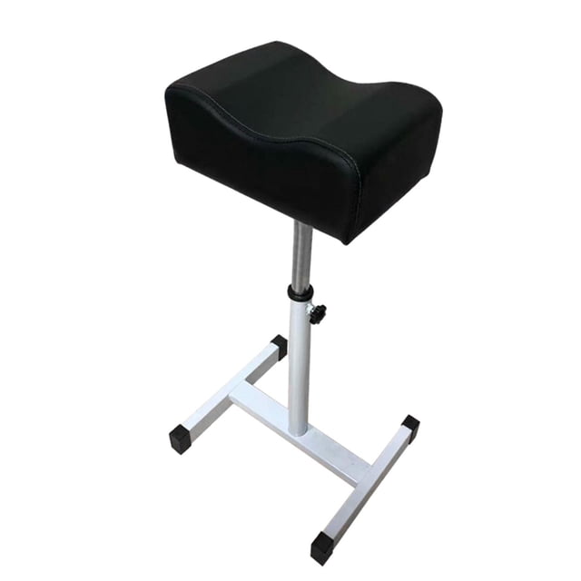 HILABEE Pédicure Manucure Repose-Pieds Réglable 49cm-69cm Antidérapant Tabouret de Beauté pour Ongles Noir