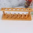 thumbnail image 4 of Raindrops Test Tube Rack Wood Chocolate 1Set 9.45X3.35X2.48in, 4 of 8