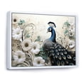 thumbnail image 2 of Designart "Enchanted Flowers With Vintage Fantasy Peacock III" Animals Peacock Floater Framed Wall Decor, 2 of 5