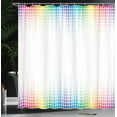 thumbnail image 4 of Ambesonne Digital Shower Curtain, Little Square Mosaic, 69"Wx70"L, Multicolor, 4 of 5