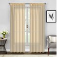 thumbnail image 1 of Empire 2 Piece Sheer Voile Window Curtains Drapes Set 84" Long Rod Pocket, 1 of 1