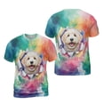 thumbnail image 3 of Funny Watercolor Adorable Goldendoodle Peeking Through Torn Paper Effect All Over Print 3D Shirt Unisex Merch Doodle Dog Lover Gifts Idea - 00026, 3 of 6