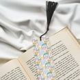 thumbnail image 6 of Kdxio Zebra Colourful Print Metal Tassel Bookmarks,Perfect Gift for Art Lovers and Bookworms Metal Bookmarks for Women, 6 of 8