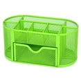 thumbnail image 2 of Mesh Desk Pen Holder 8 Compartments and 1 Slide Drawer Pencil Scissors No.03, 2 of 9