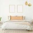 thumbnail image 3 of PiccoCasa 1 Pack Silky Satin Body Pillow Cases Zipper Closure, Queen Caramel, 3 of 8