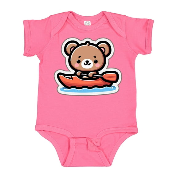 Inktastic Kayaking Future Kayaker Bear Boys or Girls Baby Bodysuit
