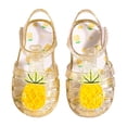 thumbnail image 3 of Girls Jelly Sandals Cute Cartoon Fruit Design Water Friendly Casual Sandals for Pool Beach Summer Outings and Outdoor, 3 of 6