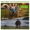 thumbnail image 6 of Sunyrisy Oversized Heated Camping Chair, Folding Outdoor Chair with 3 Heat Settings, Dual-Zone Heating, Supports up to 500 lbs, Portable Heated Chair for Camping, Fishing and Sports Events, 6 of 7