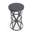 thumbnail image 3 of Butler Specialty Company Table Ronde en Métal Chic Industriel en Gris, 3 of 5