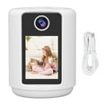 thumbnail image 2 of Caméra de Sécurité Vidéo, Alertes en Temps Réel Lumière Chaude Lampe de Nuit Rotation Caméra de Sécurité Intérieure pour Animal de Compagnie, 2 of 7