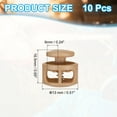thumbnail image 2 of Uxcell Plastic Cord Lock, Double Hole Spring Cords Toggle Stopper Slider Stops Fastener End Khaki, 2 of 6