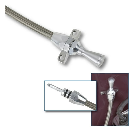 Lokar TD-34L80FM36 LOCTD-34L80FM36 HI-TECH FLEXIBLE BRAIDED STAINLESS TRANSMISSION DIPSTICK