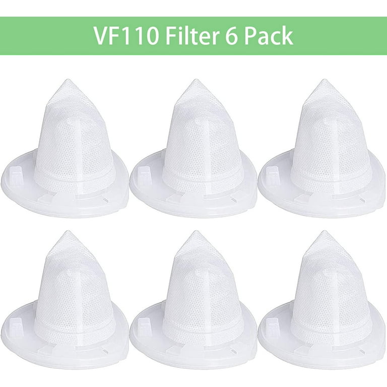 4 Pack Black & Decker Power Tools Vf110 Replacement Filter, Hand Vacuum Filter Cordless Vacuum CHV1410l,Laukowind