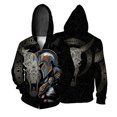 thumbnail image 4 of Sudaderas modernas y versátiles para hombre Sudadera con capucha con estampado de guerrero para hombre Cómoda y elegante Novedades en sudaderas con capucha, 4 of 5