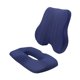 thumbnail image 3 of Cojín de espalda y asiento Silla de oficina Cojín Aviso transpirable Almohada de soporte lumbar de asiento suave para silla de escritorio, coche de Azul, 3 of 8