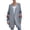 Gray, variant on hoksml Plus Size Cardigan For Women Casual Long Sleeve Open Front Fashion Striped Color Loose Jackets Winter Warm Coats