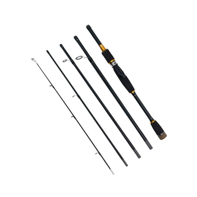 MYG 1.8/2.1m Carbon Fiber Lure Fishing Rod ML Travel Spinner Baitcasting Pole
