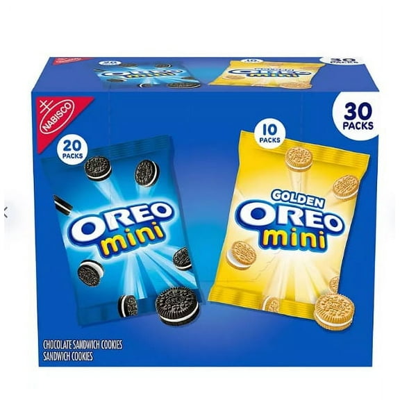 OREO Mini Mix Sandwich Cookies Variety Pack, Snack Packs (30 pk.)