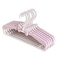 thumbnail image 1 of Non Slip Adjustable Kid Hanger Clothes Rack Retractable Hanger Telescopic Closet Pink, 1 of 8