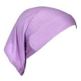 thumbnail image 1 of Headscarf Cap Delicate Adjustable Mercerized Cotton Solid Color Head Wrap for Daily Wear, 1 of 10