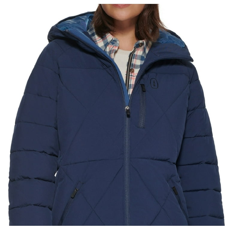 MSRP $129 Bass Outdoor Women's Glacier Hooded Hiking Jacket Blue Size XL 