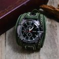thumbnail image 4 of Men's Leather Watches, Engraved Quartz Watches, Steampunk Stitched Jewellery, 4 of 5