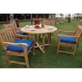 thumbnail image 5 of Teak Tosca Classic Armchair 5-Pieces Dining Set, 5 of 6