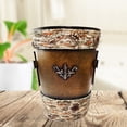 thumbnail image 3 of Metal Cross Fleur De Lis Birch Wastebasket -Trash Can Bathroom Kitchen Accessory, 3 of 3