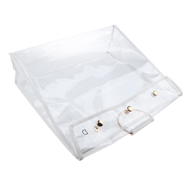 Armario organizador de almacenamiento de bolso transparente grande colgante a prueba de polvo Tamaño claro D Yuyangstore Bolso de polvo transparente