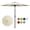 Beige, variant on 10FT Umbrella Outdoor Patio, Table Umbrella with Push Button Tilt and Crank, 8 Sturdy Ribs Waterproof UV Protection for Garden, Pool, Deck, Backyard, Market