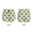 thumbnail image 3 of Daiia Sloth Sitting Tropical Leaves Pattern Women's 2 in 1 Running Shorts - Lightweight Athletic Workout Gym Yoga Shorts Liner with Phone Pockets-Medium, 3 of 7