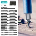 thumbnail image 3 of 22pcs/set Speed Out Screw Extractor Drill Bits Tool Set Broken Damaged Bolt Remover Guide Set Broken Easy Out Fastener Kit, 3 of 12
