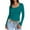 Blue, variant on TQWQT Long Sleeve Shirts for Women Cute Y2k Women Tops Slim Fit Square Neck T Shirt Trendy Crop Tops Teen Girls Winter Clothes XS