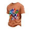 thumbnail image 6 of 2026 New USA Soccer Jersey T-Shirt, United States Jersey Soccer, USA Team Pattern Crew Neck Short Sleeve Athletic Casual Football Top for Adult(Red, S), 6 of 7